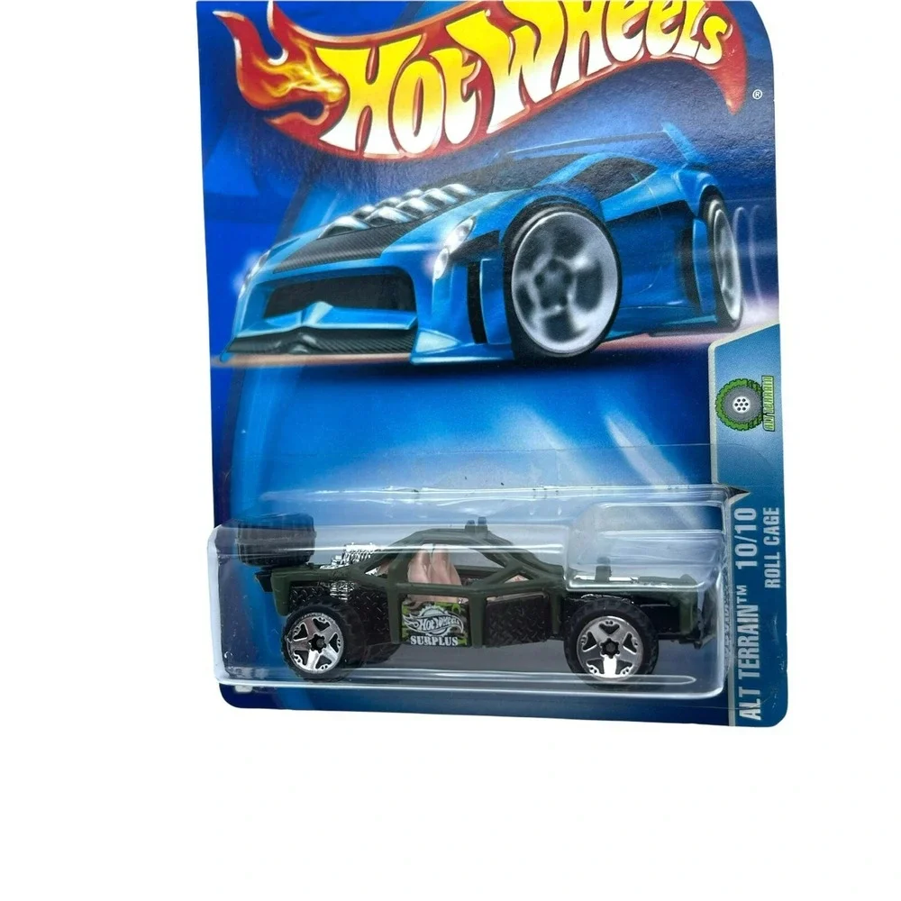 Hot Wheels ALT Terrain Roll Cage 4x4 Car Green Diecast 1/64 Scale 2003 #191